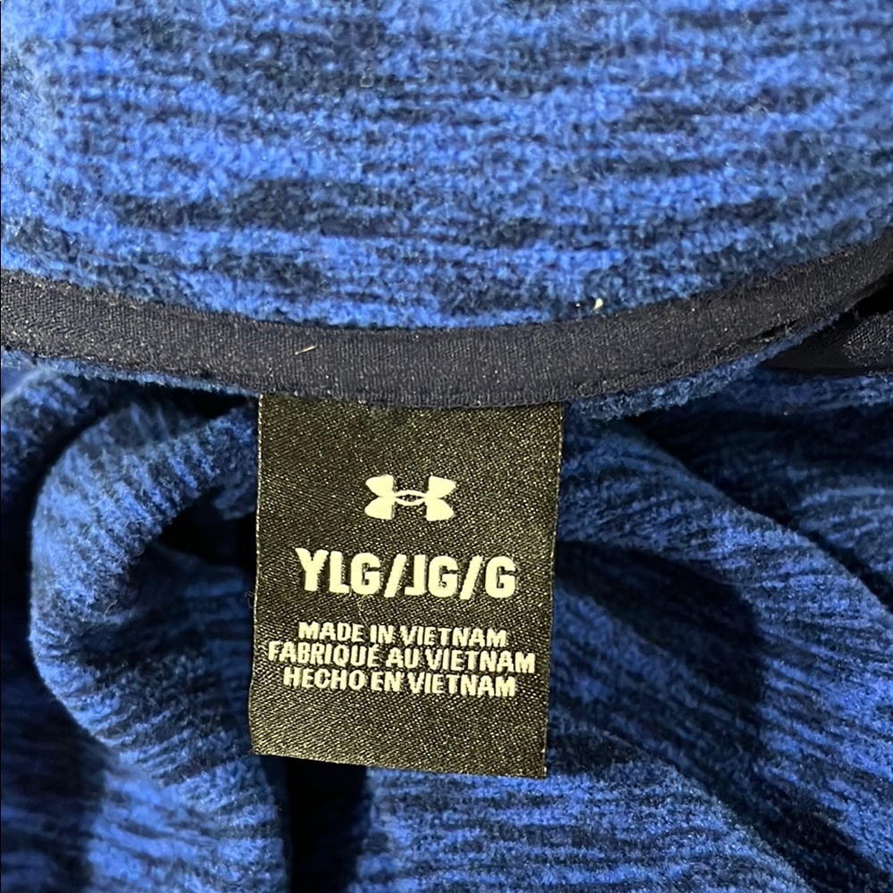 Under Armour Kids Purple Pull Over 3/4 Zip - Picture 7 of 7